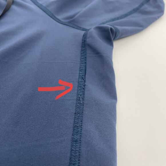 LULULEMON High Rise Crop Womens Size 10 Blue Lightweight Stretch Pockets Lounge - Picture 8 of 9